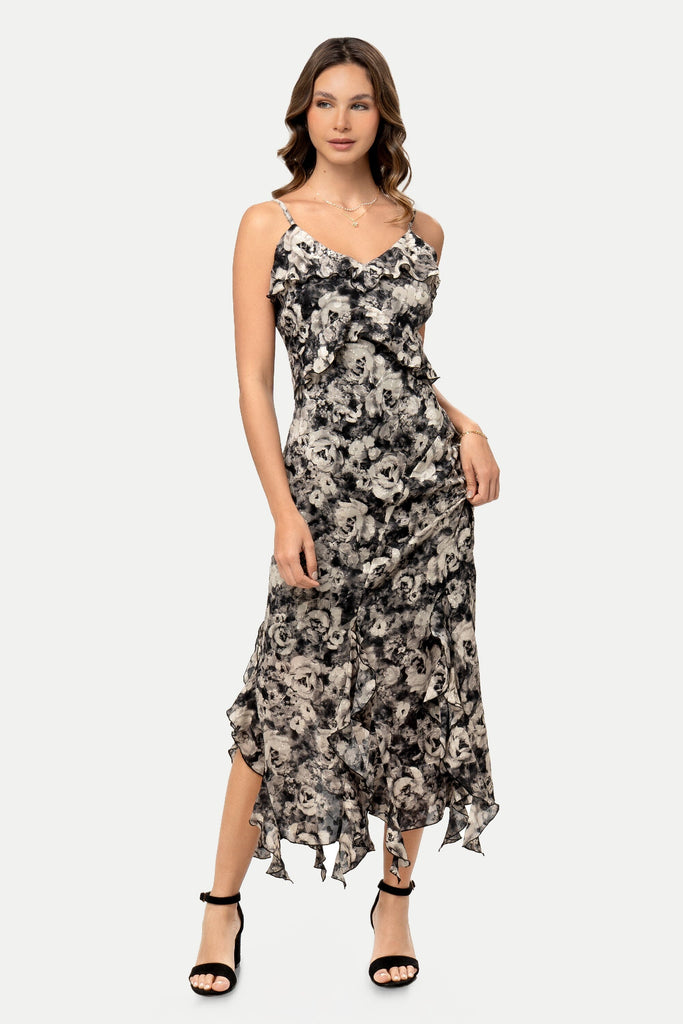 Maxi Vestido Carmela VESTIDOS MOIXX Negro S 