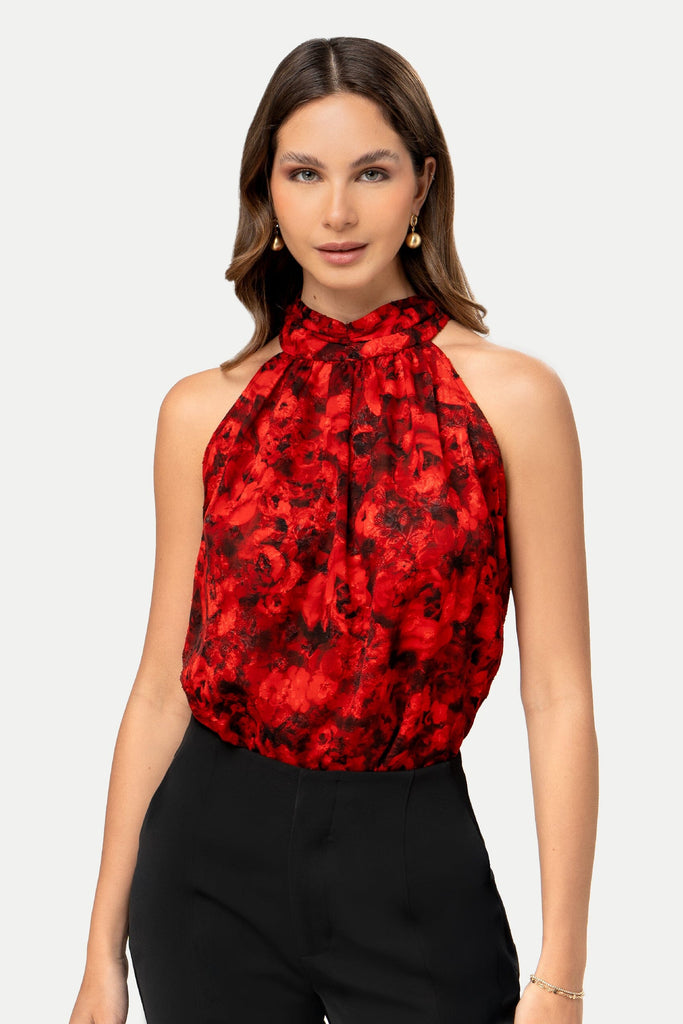 Blusa Manga Cero Carmela BLUSAS MOIXX Rojo S 