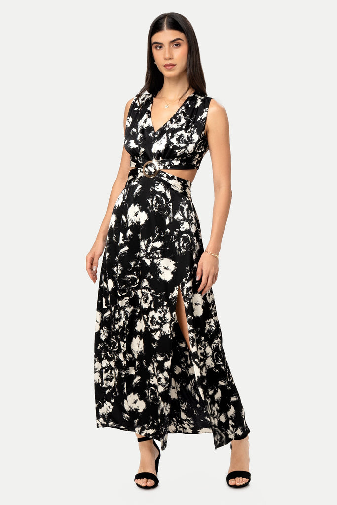 Maxi Vestido Amanda VESTIDOS MOIXX Negro S 