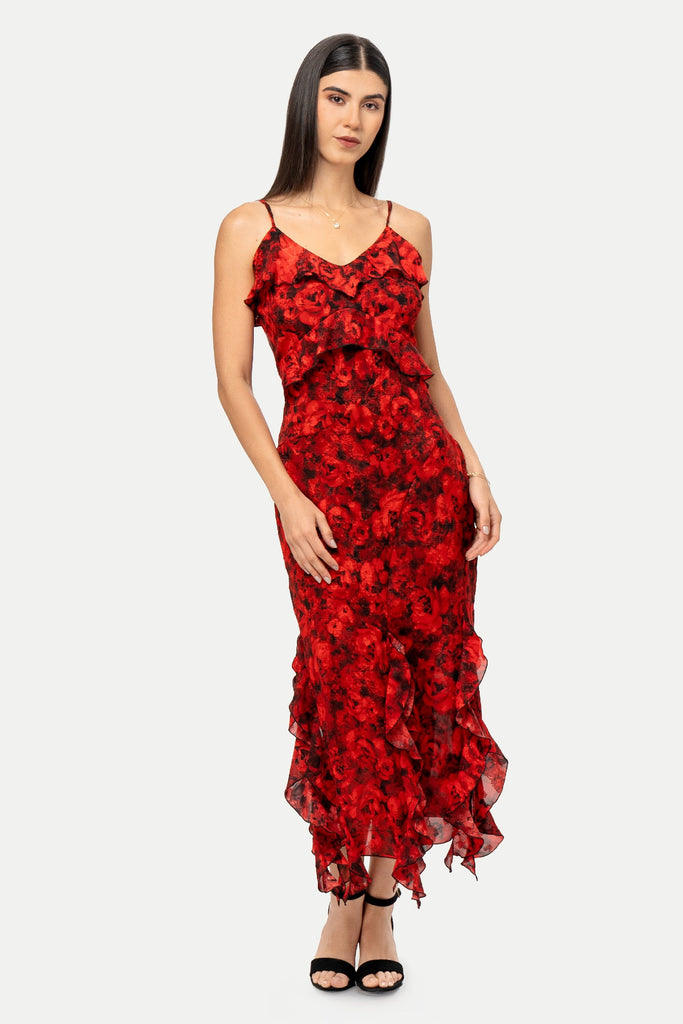 Maxi Vestido Carmela VESTIDOS MOIXX Rojo S 