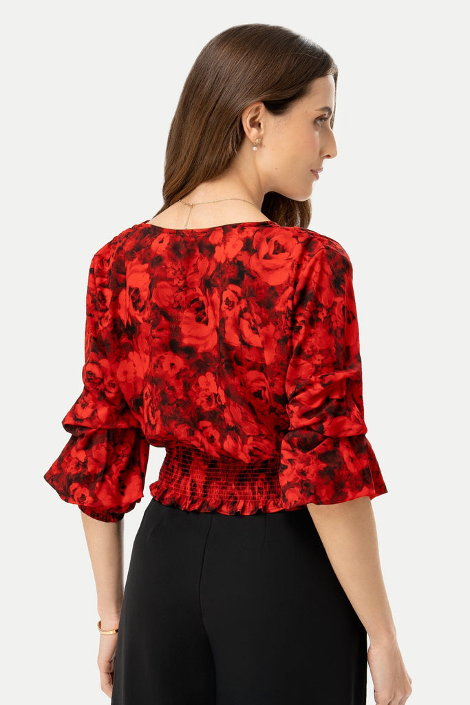 Blusa Crop Manga 3/4 Wendy BLUSAS MOIXX 