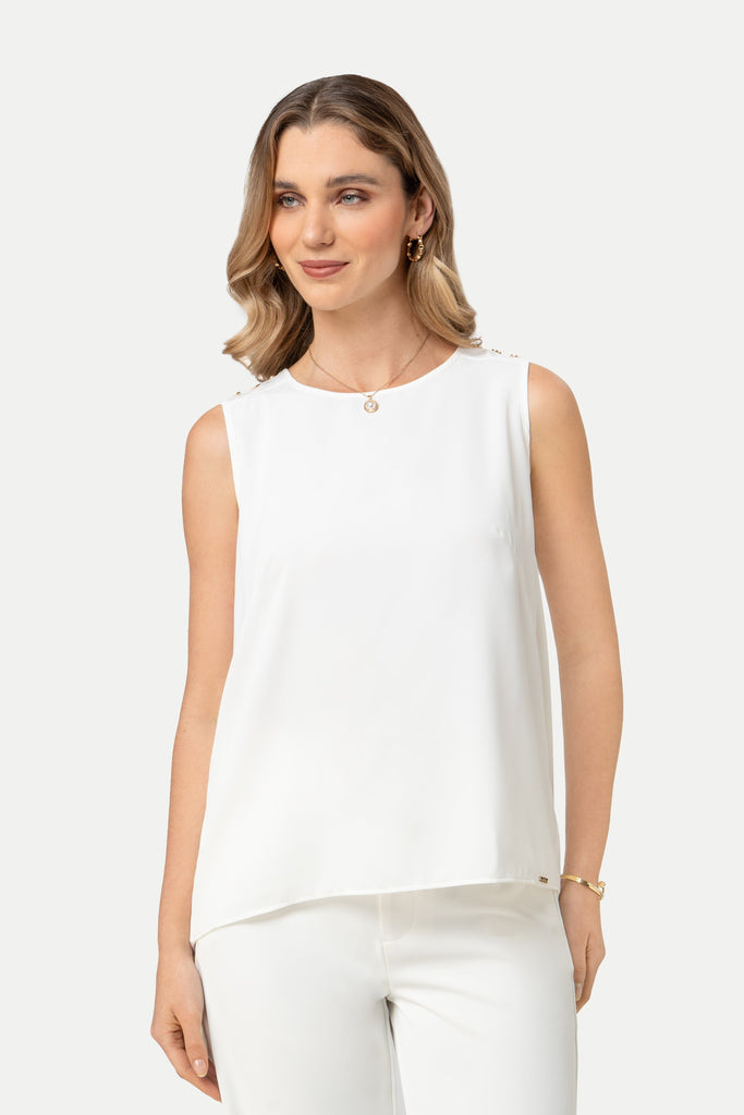 Blusa Manga Cero Elba BLUSAS MOIXX Perla XS 