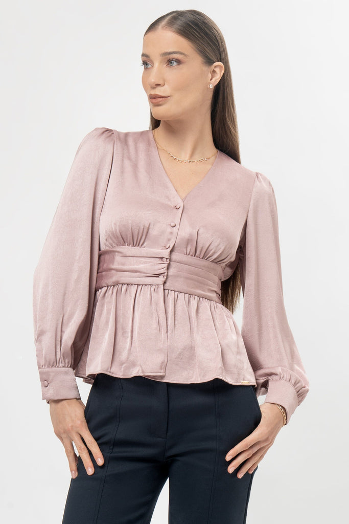 Blusa Manga Larga Angie BLUSAS MOIXX Rosado S 