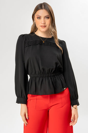 Blusa Manga Larga Luzmila BLUSAS MOIXX Negro S 