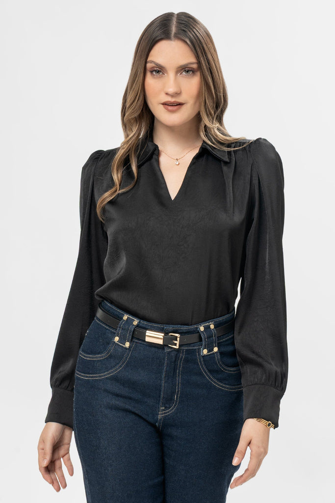 Blusa Manga Larga Martina BLUSAS MOIXX Negro S 