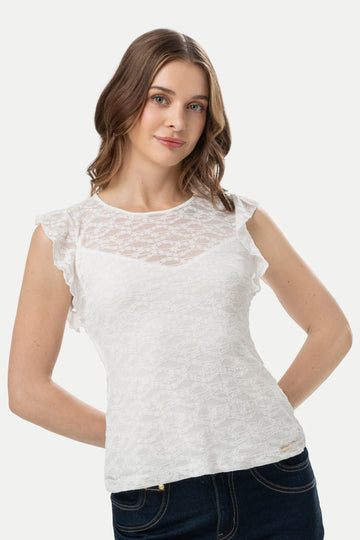 Blusa Manga Volante Mya BLUSAS MOIXX Perla S 