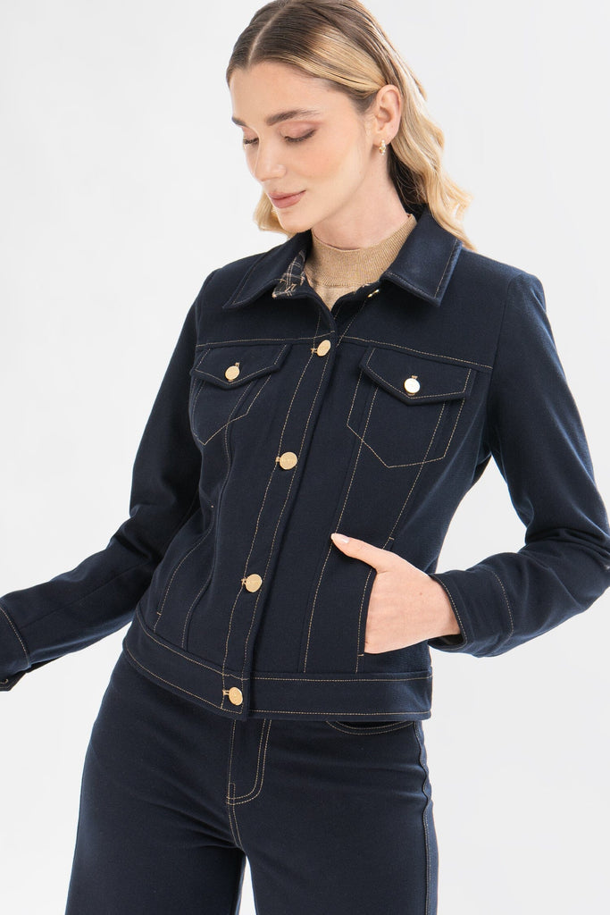 Casaca Cuello Camisero Lucero CASACAS MOIXX Azul oscuro S 