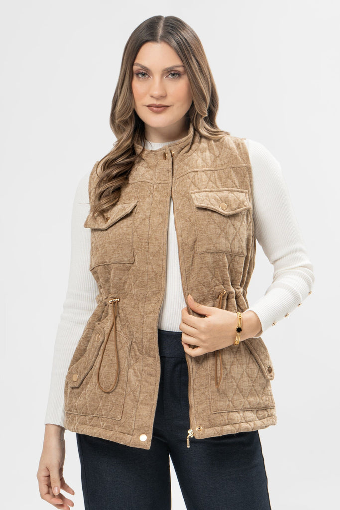Chaleco Puffer Fit Andrea CHALECOS MOIXX Beige S 