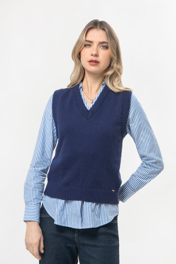 Chaleco Regular Fit Bruna CHALECOS MOIXX Azul S 