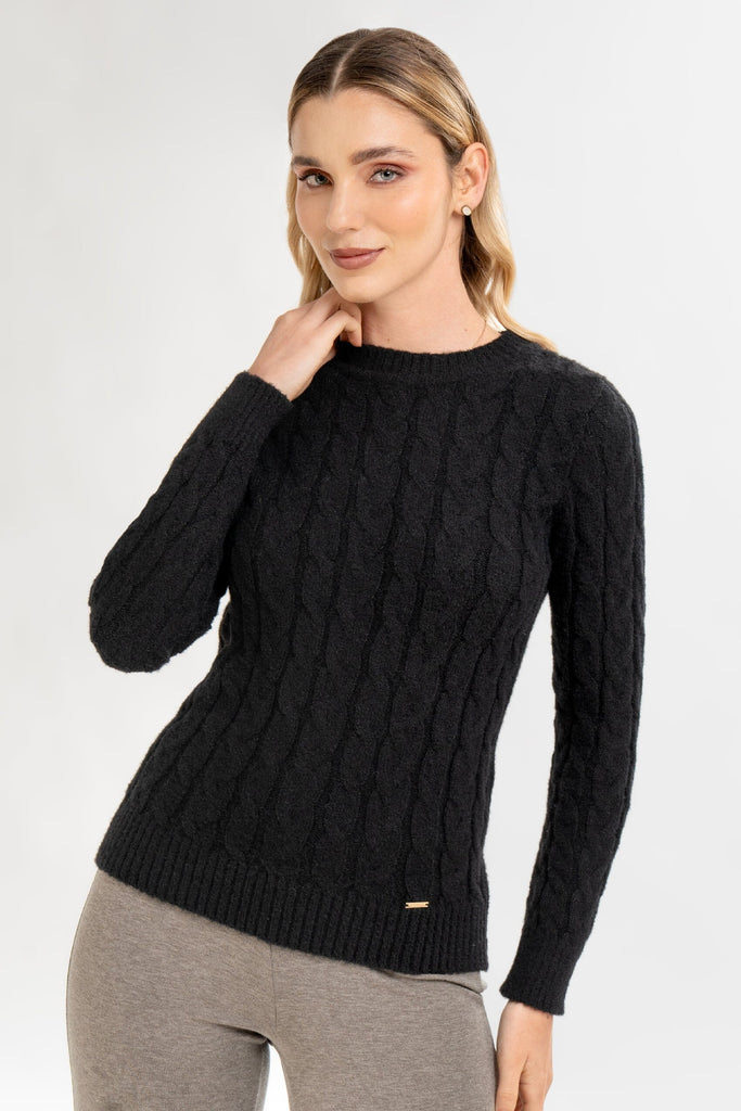 Chompa Crew Neck Luccia CHOMPAS MOIXX Negro S 