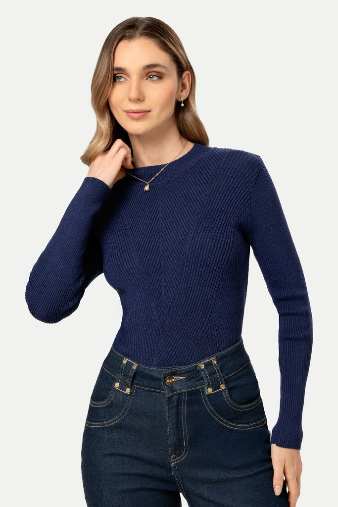 Chompa Cuello Alto Sissy CHOMPAS MOIXX Azul S 