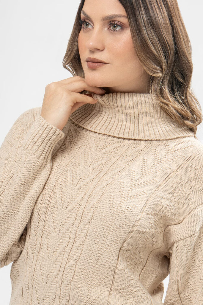 Chompa Cuello Tortuga Genova CHOMPAS MOIXX Beige S 