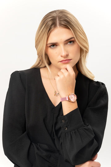 Reloj Imantado Elegante RELOJES MOIXX Rosado 