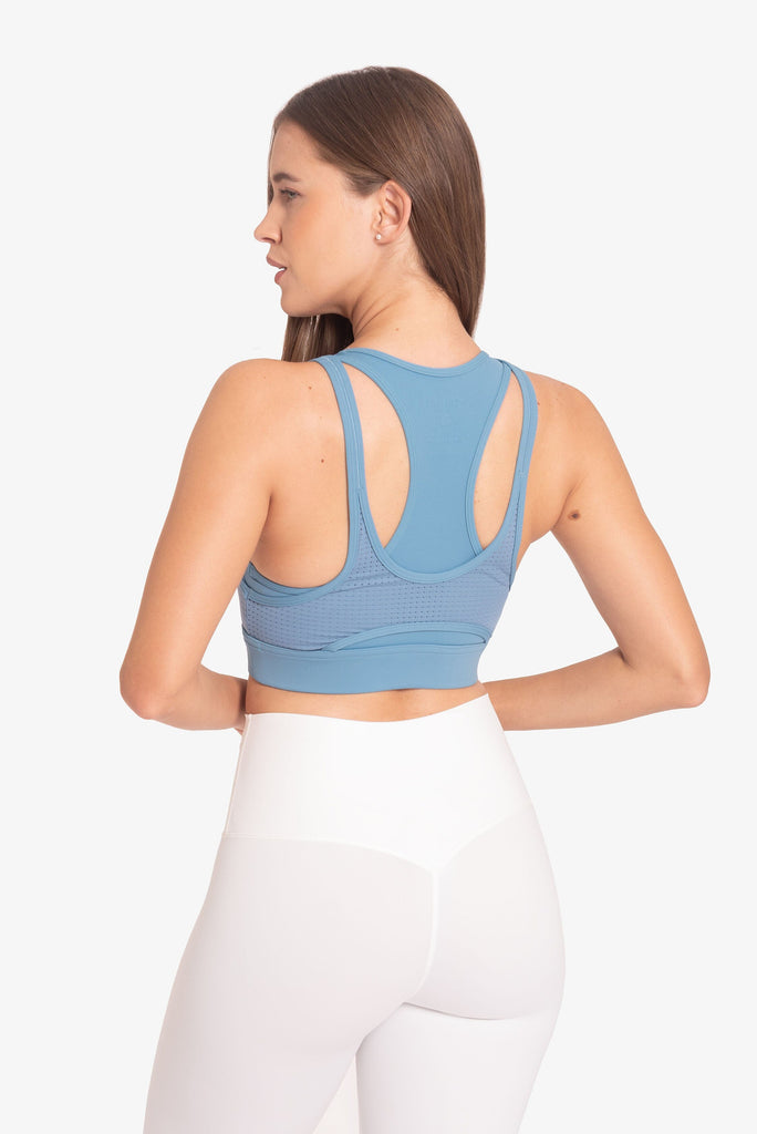 Sport Bra Lotus - Azul Acero CROPTOPS SUEN 