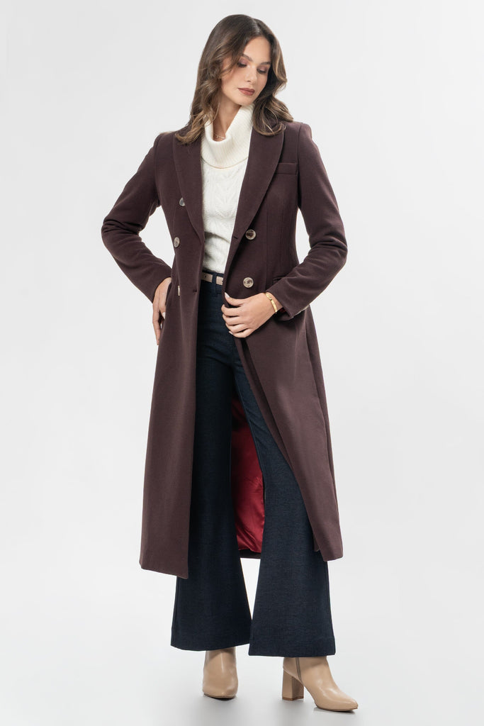 Maxi Abrigo Tamara ABRIGOS MOIXX Rojo oscuro S 