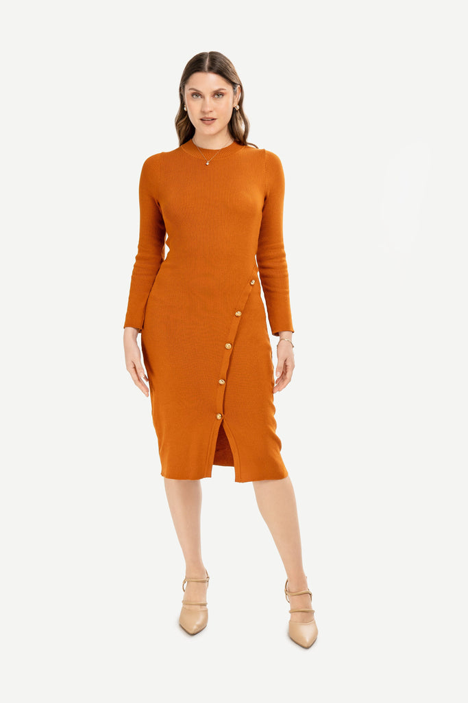 Maxi Vestido Amanda VESTIDOS MOIXX Naranja S 