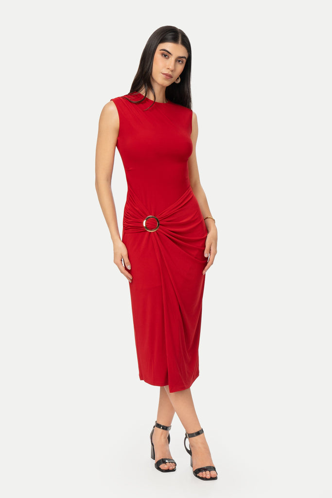 Maxi Vestido Chreyl VESTIDOS MOIXX Rojo S 