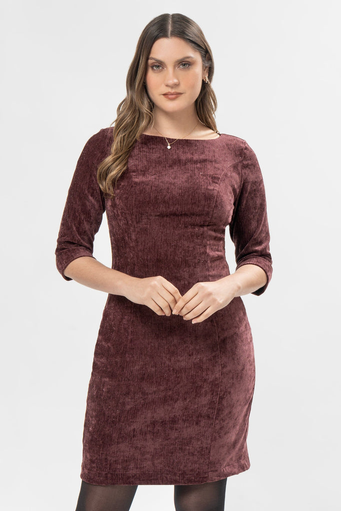 Midi Vestido Manga 3/4 Zamara VESTIDOS MOIXX 
