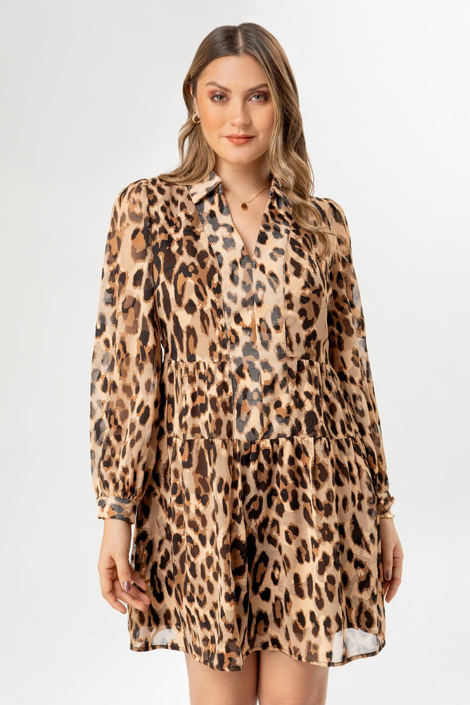 Midi Vestido Manga Larga Grecy VESTIDOS MOIXX 