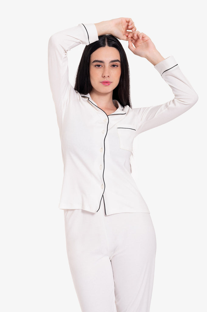 Pijama Set Alondra PIJAMAS SUEN Blanco S 