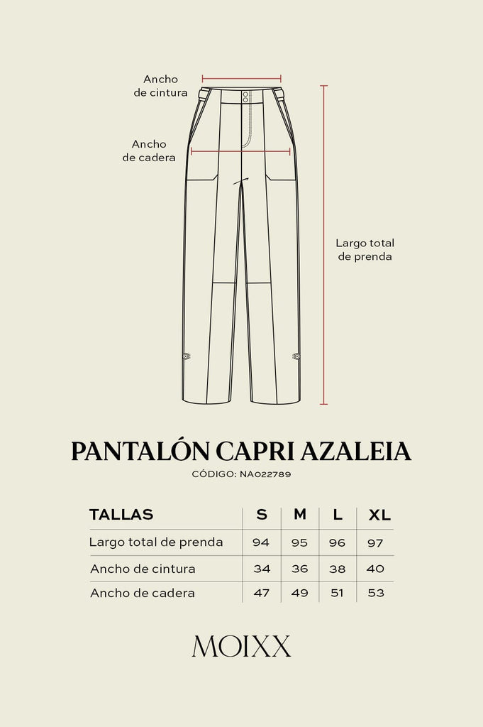 Pantalón Capri Azaleia PANTALONES MOIXX 