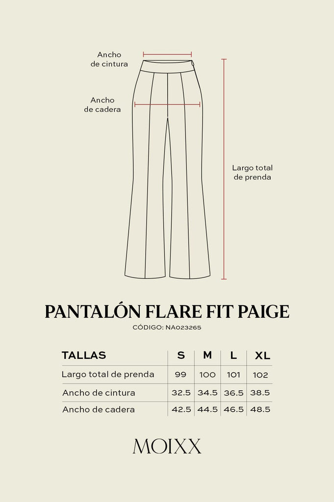 Pantalon Flare Fit Paige PANTALONES MOIXX 