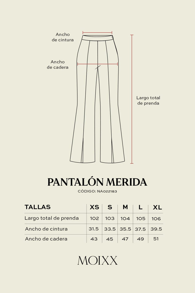 Pantalón Merida PANTALONES MOIXX 