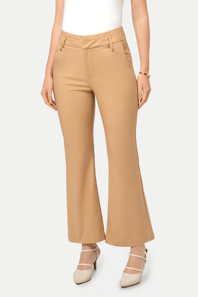 Pantalon Flare Fit Galia PANTALONES MOIXX Beige S 