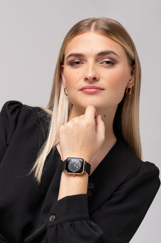 Reloj Sport Elegante Cuadrado RELOJES MOIXX Negro 