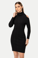 Vestido Cuello Tortuga Melinda VESTIDOS MOIXX Negro S 