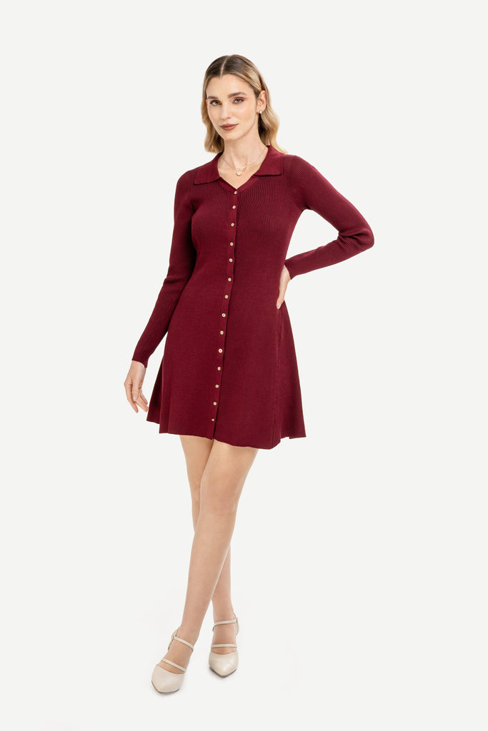 Vestido Viena VESTIDOS MOIXX Rojo oscuro L 