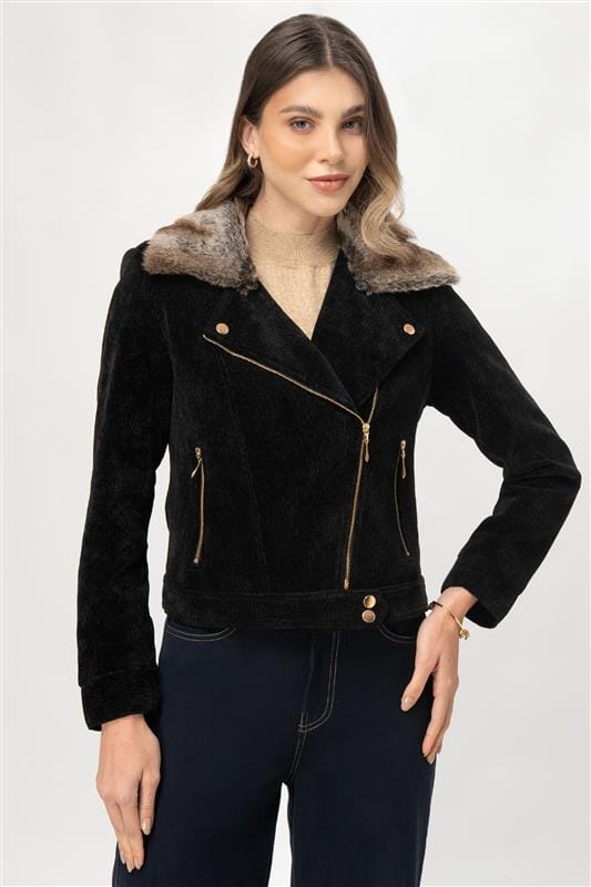 Casaca Biker Fit Celine CASACAS MOIXX Negro S 